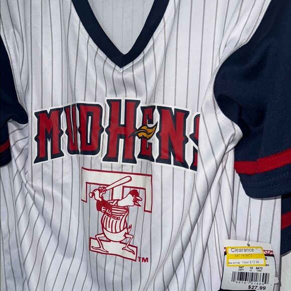 Boys Mud Hens Striped Baseball Jersey various NWT - Picture 5 of 9